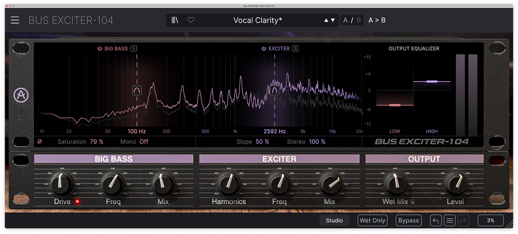 Arturia FX Collection 5 Plug-in Bundle Bus Exiter 104