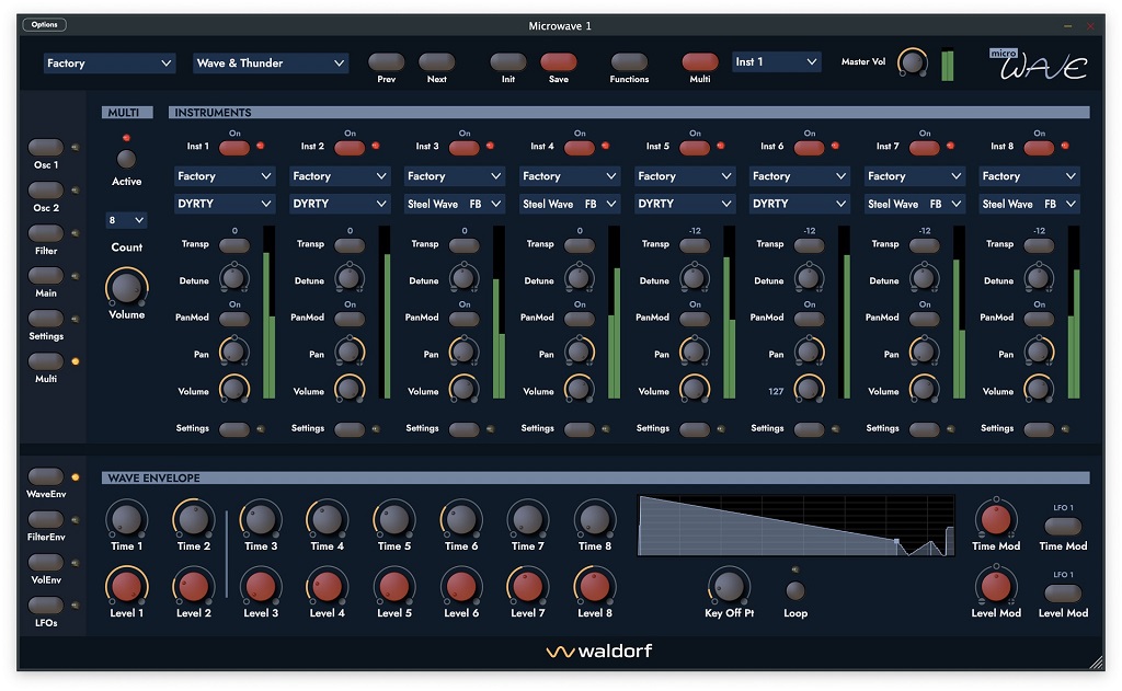 Waldorf Microwave 1 Plugin GUI 2