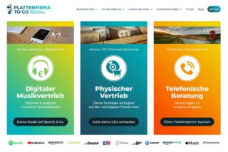 Plattenfirma To Go Website