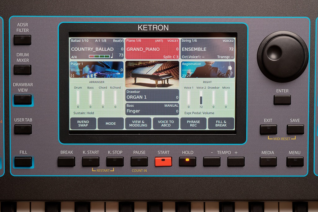 Ketron EVENT 61 Arranger Display