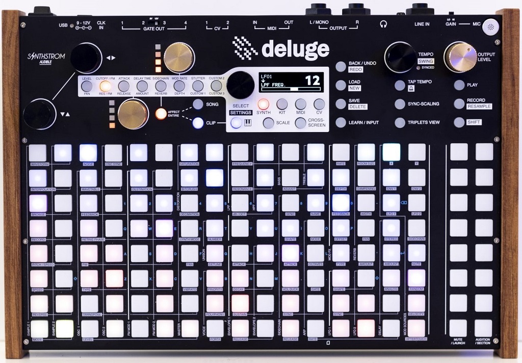 Synthstrom Deluge Groovebox top