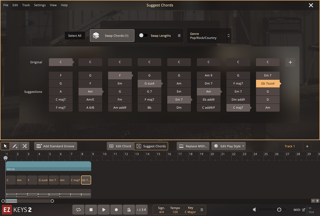 Toontrack EZkeys2 Chords