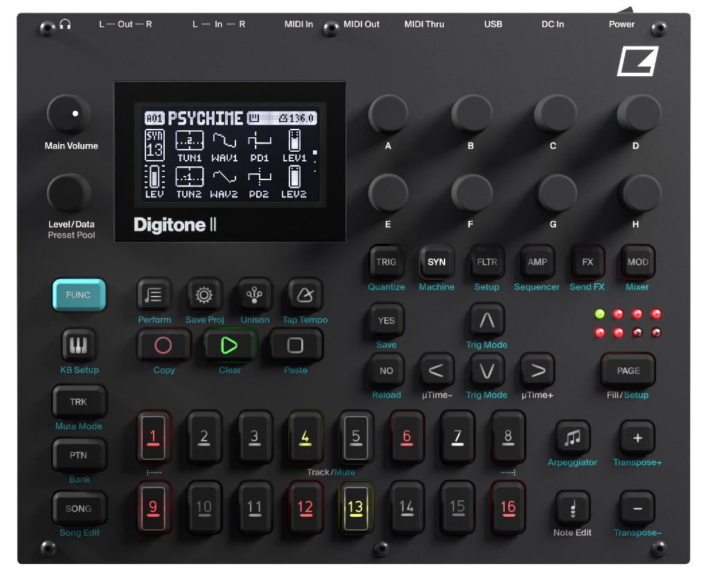 Elektron Digitone II Synthesizer Groovebox