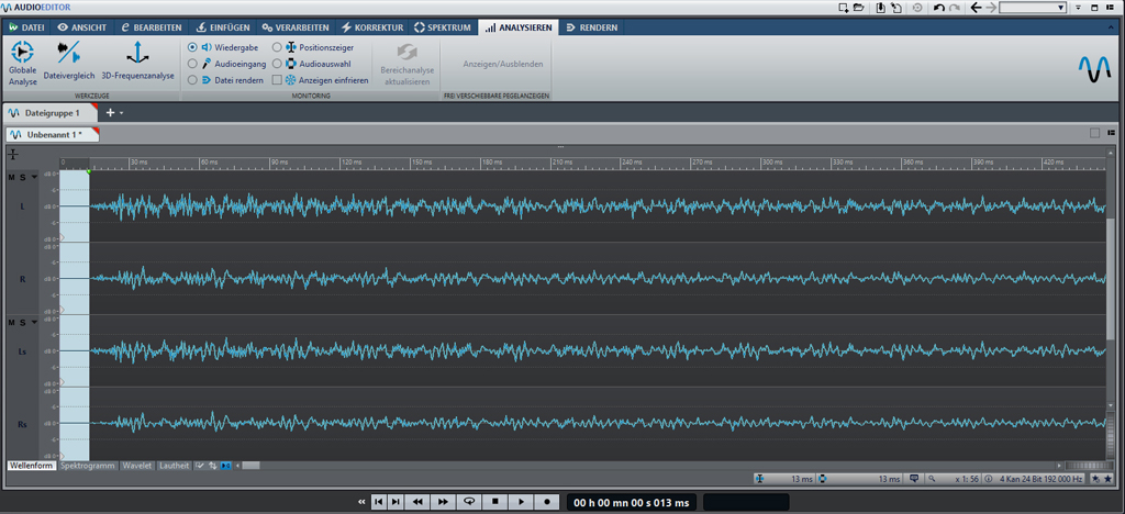 Piano-Sampling Quadrospur