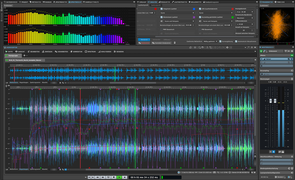 Steinberg Wavelab Pro 12 Analyse Tools