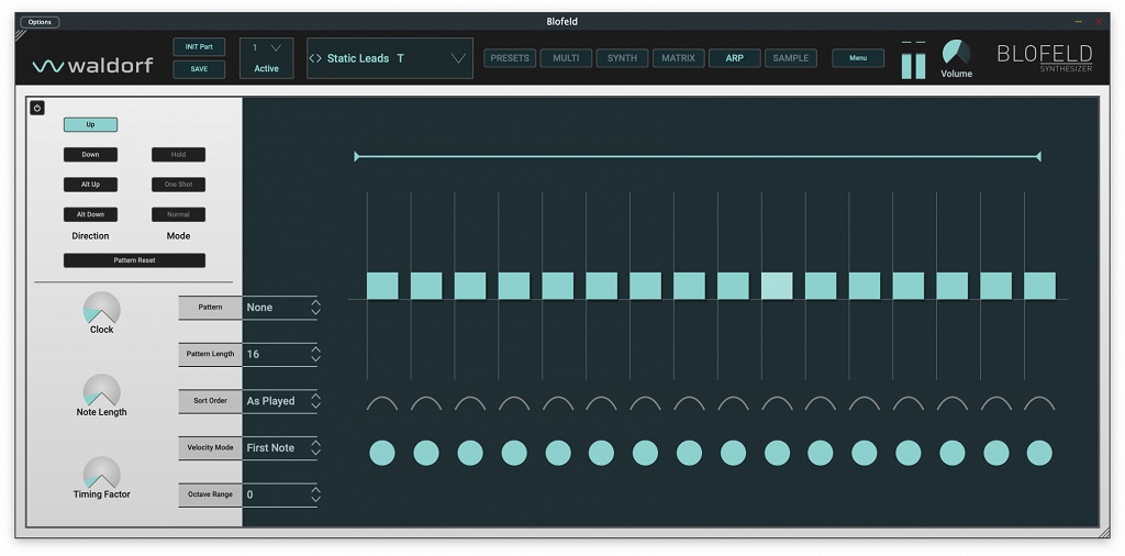 Waldorf Blofeld Plugin Wavetable-Synthesizer ARP