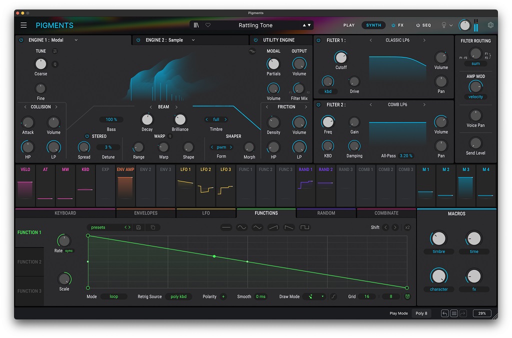 Arturia Pigments 6 Plug-in GUI 1