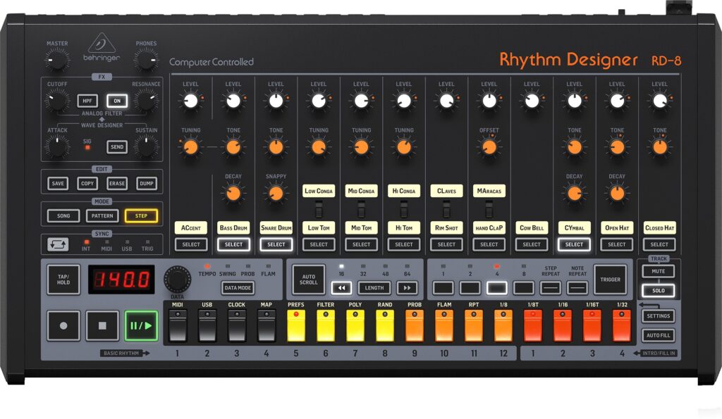 Behringer RD-8 Drumcomputer Titelbild